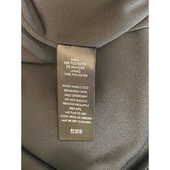 Loft Ann Taylor Black Chiffon Dress Size 4 - Picture 4 of 6